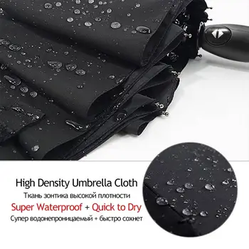 Skládací Vysoce Kvalitní Velký Větruodolný Deštník Pro Muže Venkovní Obchodní Dárek Slunečník