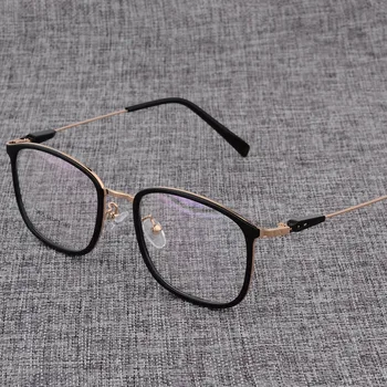 Slitiny Brýle Rám Muži nebo ženy Ultralight Náměstí Krátkozrakost dioptrické Brýle Mužské Kovové Optické Rámu Brýlí D825