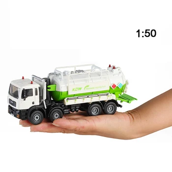 Slitiny Odpadních vod Dopravní Sběrný Kamion, Inženýrské Vozidla Diecast KDW 1:50 Simulaion Tank Odpadky Skladování Vody Děti Hračky