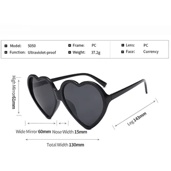 Sluneční brýle ženy 2019 vintage Ženy Módní Unisex ve tvaru Srdce sluneční Brýle Odstíny Integrované UV Brýle lentes de sol mujer A8