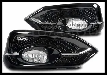 Sulinso-Pro Honda Civic 2DR Nárazník Jízdy Chrom Mlhové Světla Lampy s Lesklé Černé Rámečky
