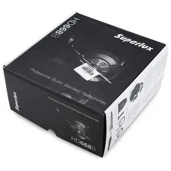 Superlux HD668B Profesionální Polo-otevřené Studio Standard Dynamická Sluchátka Pro Monitoring Nahrávání Hudby Odnímatelné hluboké Basy