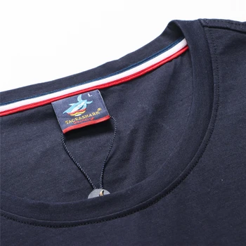 TACE&SHARK Značky Letní Žralok Dopis Vyšívání Krátký Rukáv T-košile 2020 Fashion T Shirt Ležérní Trička Pánská Trička Oděvy