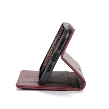 Telefon Pouzdro Pro iPhone 6S 6 7 8 5 5S SE 11 X XS XR Pro Max Plus 2020 Luxusní Kožené Pouzdro Slot pro Kartu Peněženka Flip Stand Zadní Kryt
