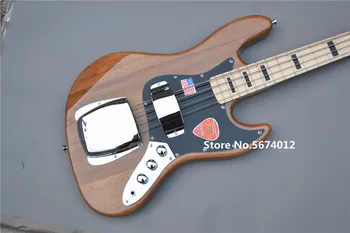 Tovární přímý vysoce kvalitní surové dřevo barva 4 string bass kytara, javorový xylofon krk doprava zdarma