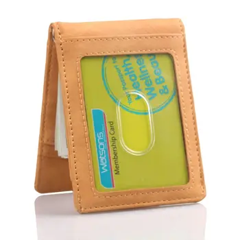 TRASSORY RFID Blokování Kůže Peníze Klip Sim Kapesní Peněženka Business Kreditní Karty Případě, že Držitel Kryt
