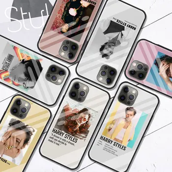 Tvrzené Sklo Případě Coque Pro iPhone 12 Mini 11 Pro XR XS Max X 7 8 6 6S Plus SE roku 2020 Zadní Kryt Fundas Harry Styles Telefon Shell