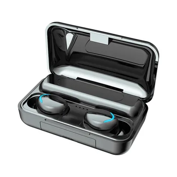 TWS Mini Bezdrátová Sluchátka Bluetooth Sluchátka F9 Vodotěsné Hluboké Basy Stereo Sluchátka Portable Power Bank Vestavěný Mikrofon Headset
