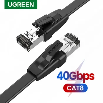 UGREEN Ethernet Kabel Cat8 40Gbps Plochý Síťový Kabel High Speed Cat8 U/FTP pro Notebook PC Router PS 4 Lan Patch Kabel Kabel RJ45