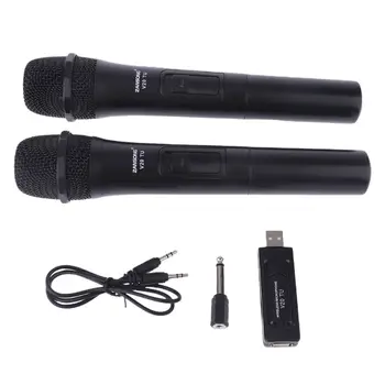 UHF USB, 3,5 mm 6,35 mm Bezdrátový Mikrofon, Megafon, Ruční Mikrofon s Přijímačem pro Karaoke, Řeči Reproduktor