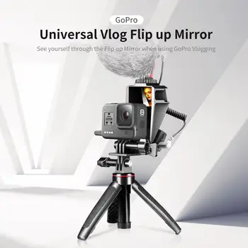 Ulanzi GP-5 Univerzální Vlog Flip-Up Zrcadlo, Stojan S 3 Studené Boty Pro GoPro 5/6/7/8 GoPro Příslušenství