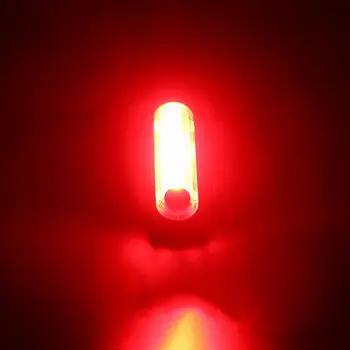 Ultra Světlé Cyklistické Ocas Světlo USB Dobíjecí Vodotěsné Kolo Zadní Světlo Velké Tlačítko Bezpečnostní Světlo Snadná Instalace Vysoce Inte
