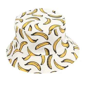 Unisex Dospělé Double Sided Nosit Banán Rybář Klobouk, Opalovací krém Venku Cap Banán Vyšívané Cestovní шляпа 2020 Nové Шляпа солнца