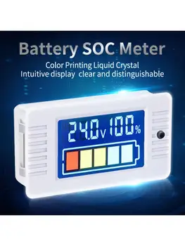 Univerzální Indikátor Úrovně nabití Baterií Tester DC 0-100V Lithium Lead-acid Baterie SOC Metr Panel Monitor Barevný LCD Displej