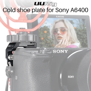 UURig R011 Studené Boty Deska pro Sony A6400 Cold Shoe Adaptér Přemístění Deska pro Sony A6400