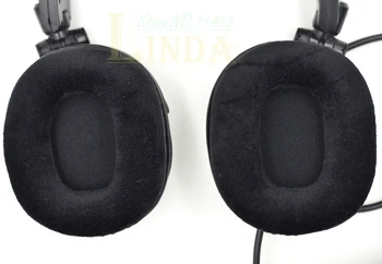 Velurové Samet Polštář ušní chrániče chránič ucha koncovky pohár Pro SONY MDR 7506 V6 CD900ST CD700 Sluchátka