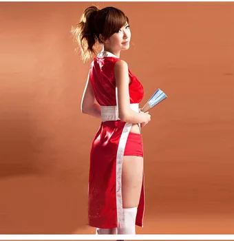 VEVEFHUANG Anime Hry THE KING OF FIGHTERS Mai Shiranui Cosplay Sexy Oblečení Plné nastavení Výkonu Cosplay pro halloween kostým