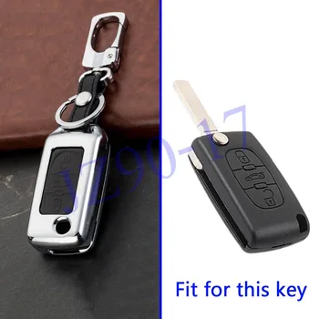 Vhodné pro Peugeot 308 408 RCZ kovový klíč pouzdro držák protector 3 tlačítko příslušenství