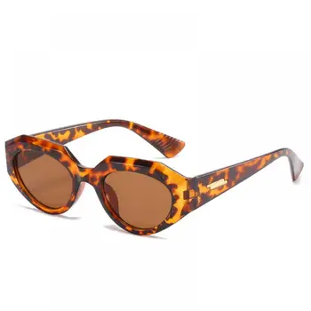 Vintage Nepravidelné Cat Eye sluneční Brýle, Ženy Nový Módní Luxusní Značky Oválné Sluneční Brýle Vintage Leopard Černé Brýle UV400 Odstíny
