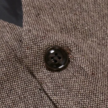 Vintage Suit Vesty Mužů 2020 Značky Tweed Formální bez Rukávů Vesta Ležérní Slim Gentleman Obchodní Vesty pro Svatební Mládenci