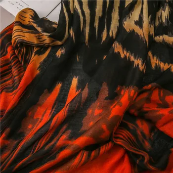 Visrover Nové Přírodní Animal Print Šátky Zábal Luxusní Značky Hidžáb Šátek Letní Pro Ženy Zebra Stripe Šátek Šál Pareo Pončo
