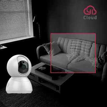 Vnitřní Bezpečnostní Speed Dome Kamera 1080P Poháněn YI Inteligentní Domácí Cam Detekce Pohybu, Noční Vidění, 2-Way Audio YI hodně, APLIKACE Cloud