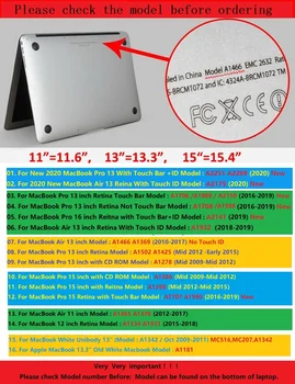 Vodotěsné Laptop Sleeve Bag pro rok 2020 Nové 11 13 13.3 15 16 inchs Apple Macbook Air Pro Retina Dotykový Panel A2141 A1990 A2179 A1466