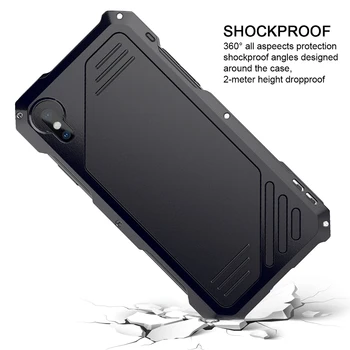 Vodotěsné, Nárazuvzdorné Dirtproof Tři kontroly Pravopisu Pouzdro Pro iPhone XS Max XR X 8 7 6 6S Plus 5 5S SE Case Cover Shell + Objektiv Fotoaparátu