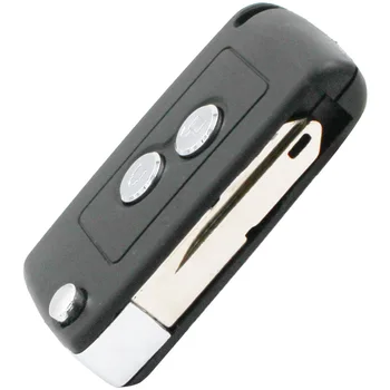 Vysoce Kvalitní Bezklíčový Vstup Upravené 2 Tlačítka, Skládací Klíč NE73 Blade Vzdálené Pouzdro Pouzdro Fob Pro Peugeot 206 306