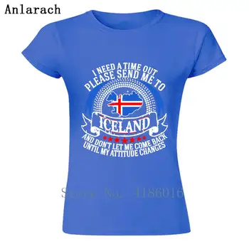 Vytvořit Oblečení Ženy T Košile Pánové Pošlete Mi Na Island T-Shirt Skvělé Značkové Tričko Plus Velikost XL Tričko Roztomilé