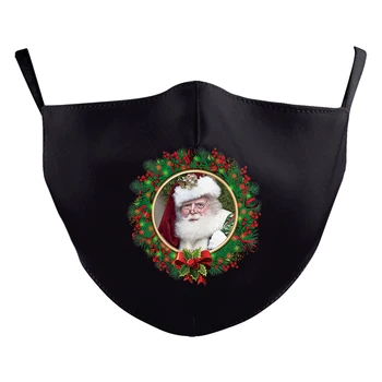 Vánoční Dárky Děti Tištěné Masky Veselé Vánoce Tvář Masky pro Dospělé Ochranné PM2.5 Filtry Maska Na Obličej V Pračce Úst Muflové Kryt