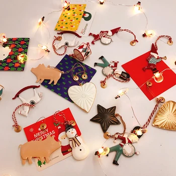 Vánoční Večírek Nordic Vánoční Dekorace Kovový Přívěsek Vánoční Strom Pokoj Party Dovolená Dekorace Ozdoby