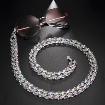 Výstružníku Pearl-Bílý Akryl sluneční Brýle Řetězce Ženy Šňůrky na krk Brýle, Řetězy, Popruhy, protiskluzové Brýle Doplňky Krk Držáku