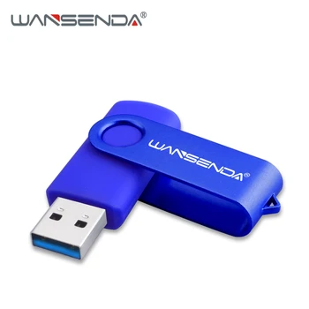 WANSENDA Rotační USB Flash Disk, USB 3.0, Kovový flash Disk 128 GB 64GB 32GB 16GB 8GB flash disk 256 GB USB Memory Stick, Flash Disk