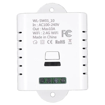 Wi-fi Smart Switch Relé 10A Tuya Smart Life App Bezdrátové Dálkové Ovládání Pracuje s Alexa Ifttt Google Home Mini