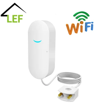 Wi-fi Smart Tuya Senzor Úniku Vody Tuya Vody Alarm Kompatibilní S Tuyasmart / Smart Life APP Snadná Instalace