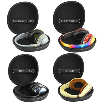 Worallymy Velké Headset Sluchátka Pouzdro Koncovky Skladování Taška pro Sluchátka Pouzdro Přenosné Anti-tlak