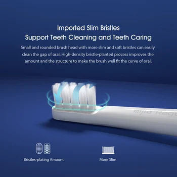 Xiaomi Mijia T100 Sonic Elektrický zubní Kartáček pro Dospělé zubní Kartáček Vodotěsné automatické USB Dobíjecí Kartáček na zuby s kartáček