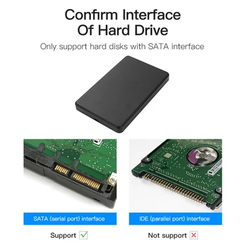 Zdarma Matný Externí HDD SSD Case 2.5 Pevný Disk Skříně USB 3.0 na SATA Nástroje pro Domácnost Počítačové Příslušenství