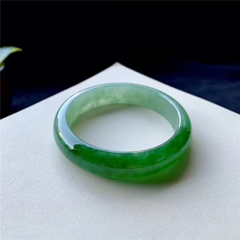 Zheru šperky přírodní Myanmaru jadeite 54-64 mm zelená dva-tón náramek elegantní princezna šperky nejlepší dárek