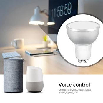 Zigbee 3.0 Gu10 inteligentní LED žárovka 5W RGB pracuje s Tuya SmartThings Aplikace hlasové ovládání Alexa Echo Plus Google Domov