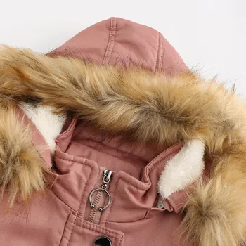 Zimní Ženy Bundy Teplý Kabát 2021 NOVÉ Dámské Ležérní Parka Vynosit Vojenské kožešiny s Kapucí Dolů Kabát Bundy Zimní Kabát pro Ženy