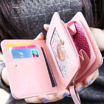Značkové Slavné Značky Luxusní Ženy peněženky Peněženky Ženské Malé Anime peněženku cuzdan perse Portomonee portfolio lady krátký carteras