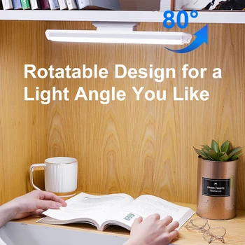 Závěsné Magnetické Stolní Lampa Bezdrátová Dotykový LED Stolní Lampa Domů Kabinet Studie Lampa na Čtení Plynulé Stmívání USB Noční Světlo