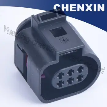 Černé auto vodotěsné adaptéru konektorem 1J0973713 6 pin (1.5) ženské 936142-1 Škrticí klapky Ovládací Prvek Zapalovací Cívky Konektor