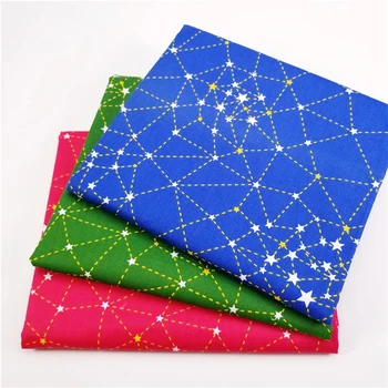 Šití Tkanina Multi Barevný Tisk Bavlněné Tkaniny Pro bytový Textil Materiál Prošívání Patchwork Volitelné 50x40cm