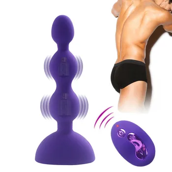 Ženy, Anální Vibrátor, Sex Hračky Vibrační Anální Korálky Plug 10 Rychlostí Prostaty Masážní strojek, Bezdrátové Dálkové Ovládání G-spot Vibrace