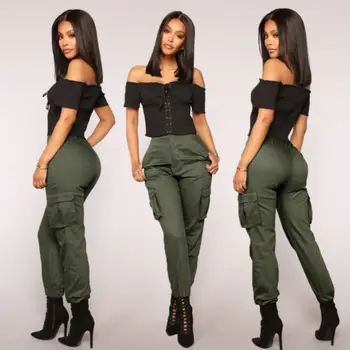 Ženy Ležérní Kalhoty Vojenské Bojové Legíny Běžecké Kalhoty Cargo Kalhoty Podzimní Jarní Kalhoty