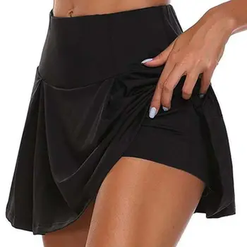 Ženy Tenis Golf Sportovní Kalhoty Sukně 2-V-1 Plná Barva Běžecké Legíny Skort