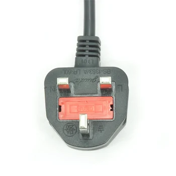 100-240V 10A AC Napájecí Adaptér kabel Kabel Vést 3-Kolík Pro Notebook UK Plug Singapur 1,2 m Vysoce Kvalitní